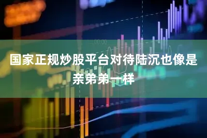 国家正规炒股平台对待陆沉也像是亲弟弟一样
