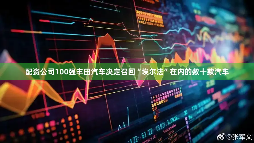配资公司100强丰田汽车决定召回“埃尔法”在内的数十款汽车