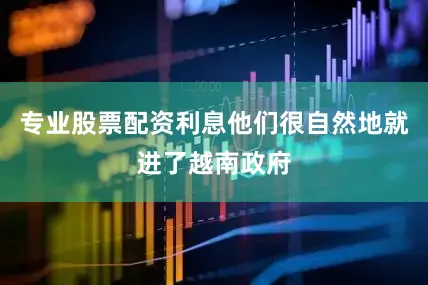 专业股票配资利息他们很自然地就进了越南政府